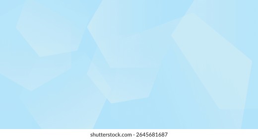 Modern abstract background, blue white gradient, hexagon effect, hexagon shape, trendy, vector
