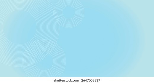 Fondo abstracto moderno, gradaciones blancas azules, efecto de círculo, forma memphis, de moda, Ilustración vectorial