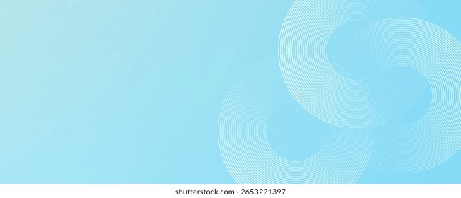 Modern abstract background, blue white gradations, circle effect. eps 10