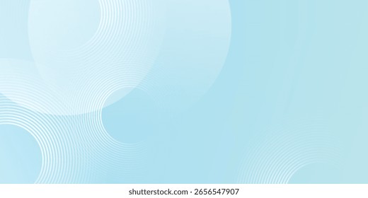 Fondo abstracto moderno, gradaciones blancas azules, efecto de círculo, forma memphis, de moda, Vector