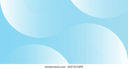 Fondo abstracto moderno, gradaciones blancas azules, efecto de círculo, forma memphis, de moda, Vector, eps 10