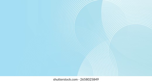Modern abstract background, blue white gradations, circle effect,shape memphis, trendy , vector