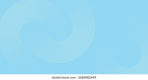 Modern abstract background, blue white gradations, circle effect,shape memphis, trendy.