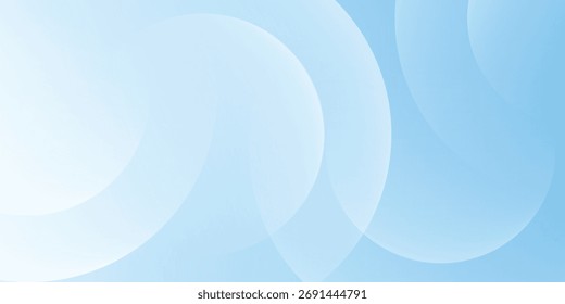 Fondo abstracto moderno, gradaciones blancas azules, efecto de círculo, forma de memphis, de moda, ilustración de Vector.