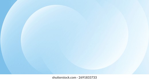Fondo abstracto moderno, gradaciones blancas azules, efecto de círculo, forma de memphis, de moda, ilustración de Vector.