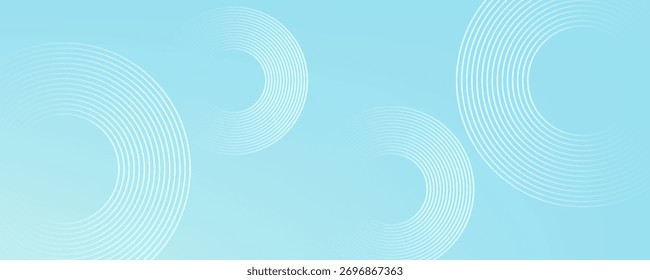 Fondo abstracto moderno, gradaciones blancas azules, efecto de círculo, forma memphis, de moda, Vector, eps 10