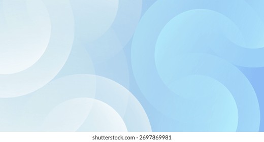 Modern abstract background, blue white gradations, circle effect,shape memphis, trendy