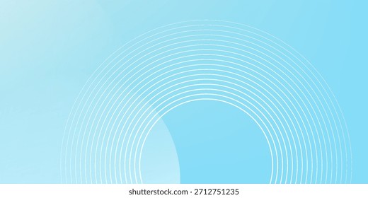 Fondo abstracto moderno, gradaciones blancas azules, efecto de círculo, forma memphis, de moda, Vector