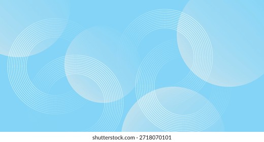 Fondo abstracto moderno, gradaciones blancas azules, efecto de círculo, forma memphis, de moda, Vector, eps 10