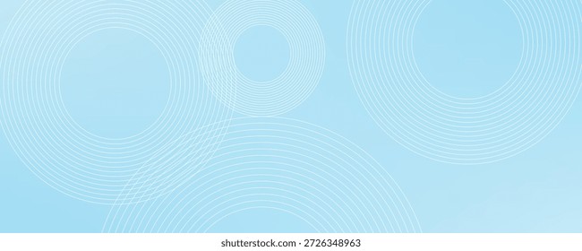 Fondo abstracto moderno, gradaciones blancas azules, efecto de círculo, forma memphis, de moda, Vector