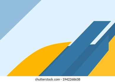 Moderner abstrakter Hintergrund mit Blau-Gelb-Farbkombination