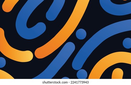modern abstract background with blue and yellow gradient colors editable Free Vector Image
