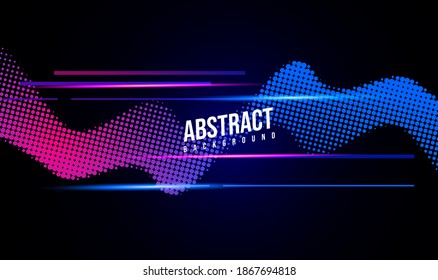 Fondo abstracto moderno con colores brillantes y formas dinámicas.  Color de las composiciones.  Ilustración vectorial