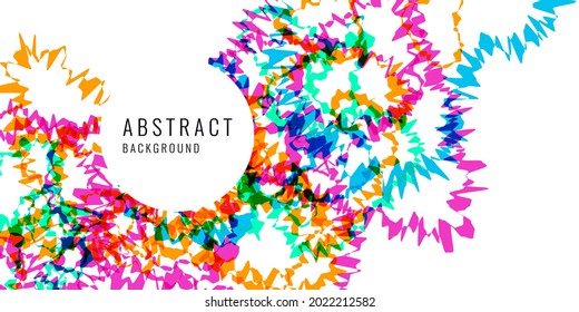 Modern abstract background with bright impulsive lines and color spots. A template for your design and text placement.