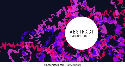 Fondo abstracto moderno con líneas impulsivas brillantes y manchas de color. Una plantilla para el diseño y la ubicación del texto.