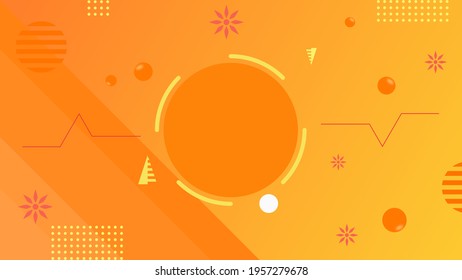 modern abstract background, bright poster, banner yellow background