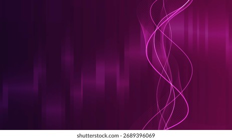 Modern abstract background with a bright vertical flow and geometric hexagon structure. Copy Space for Business and Technology use.