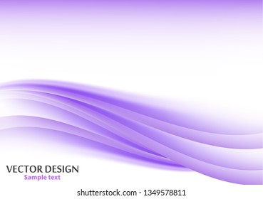 Modern abstract background with bright wavy lines. Vector illustration for web design, website design, wallpaper, banner, presentation, cover. Futuristic wavy background.