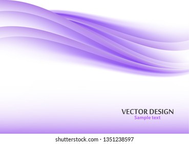 Modern abstract background with bright wavy lines. Vector illustration for web design, website design, wallpaper, banner, presentation, cover. Futuristic wavy background.