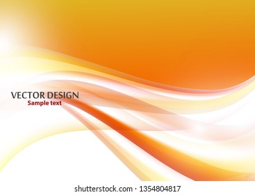 Modern abstract background with bright wavy lines. Vector illustration for web design, website design, wallpaper, banner, presentation, cover. Futuristic wavy background.