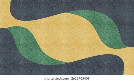 Modern abstract background with bright wavy lines. Gold wallpaper