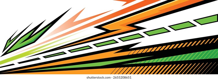 Modern Abstract Background for Car Wrap Branding and Automobile Sticker Decals Livery