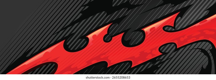 Modern Abstract Background for Car Wrap Branding and Automobile Sticker Decals Livery