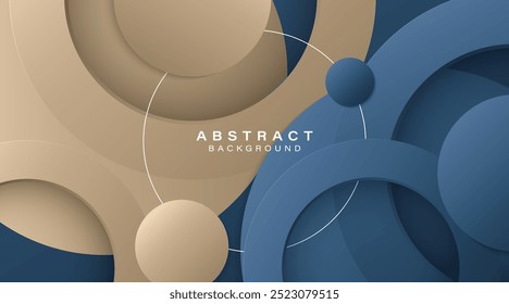 Fondo abstracto moderno con círculos. Elegante diseño de Formas geométricas. Traje para el Anuncio, folleto, cubierta, folleto, cartel, volante, Sitio web, telón de fondo. Ilustración vectorial