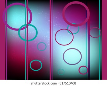 Modern abstract background with circles and lines