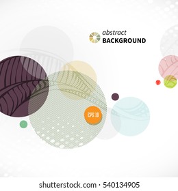 modern abstract background with colored circles