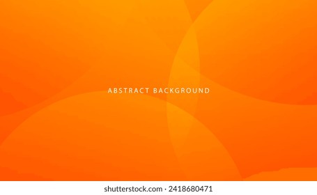 Modern abstract background colored fluid orange gradient. Banner with dynamic composition. Vector illustration