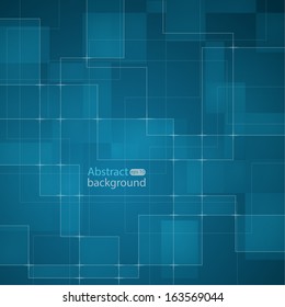 Modern abstract background with colored lines and geometric shapes. vector