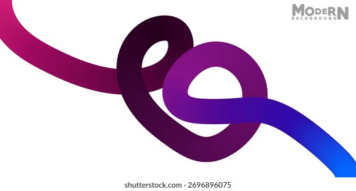 Fundo abstrato moderno com design colorido da decoração da fita gradiente