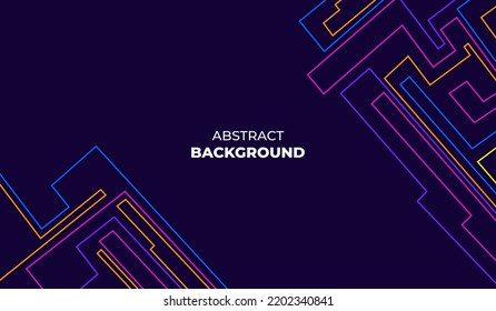 Modern abstract background with colorful line geometric vector design