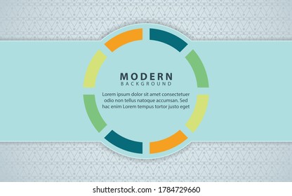 Modern abstract background with colorful paper art shape. Trendy vector design template can use for banner promotion, greeting card, invitation, cover book, flyer, poster, corporate business