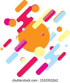 Modern Abstract Background colorful Tao-cosmic