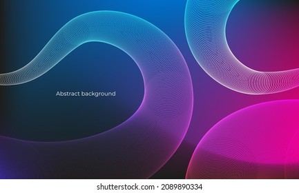 Modern abstract background. Colorful wavy lines pattern