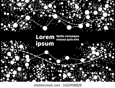 Modern abstract background. Composition with element and copy space. for Presentation, poster or flyer. Clean and flat style.