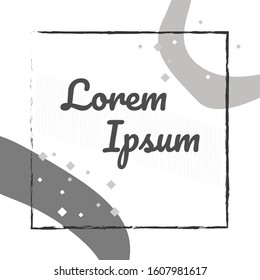 Modern abstract background. Composition with element and copy space. for Presentation poster or flyer. Clean and flat style.
