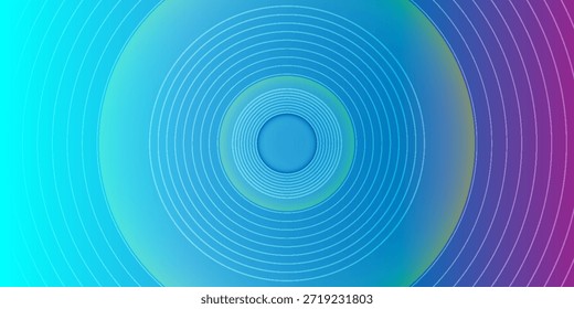Fondo abstracto moderno con líneas circulares concéntricas y un sutil degradado de azul a púrpura.