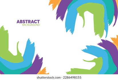 Modern abstract background. Cool colorful shapes composition