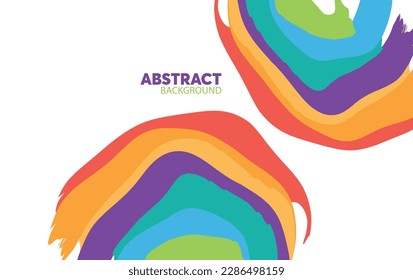 Modern abstract background. Cool colorful shapes composition