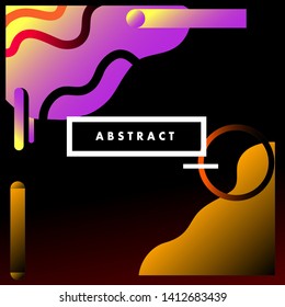 Modern abstract background. Cool gradient shapes composition