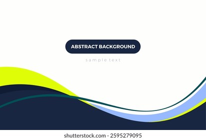 Modern Abstract Background For Cover Design or Promotion Banner. Wavy Background