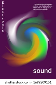 Modern abstract background. Cover music album. Business vector template. 