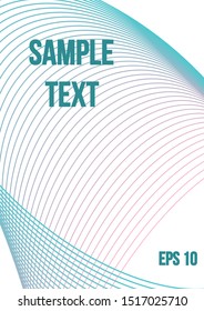 Modern abstract background. Modern abstract cover from vector abstract lines.  Geometric future template for flyer, poster, brochure and invitation.