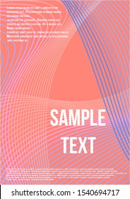Modern abstract background. Modern abstract cover from vector abstract lines.  Geometric future template for flyer, poster, brochure and invitation.