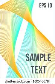 Modern abstract background. Modern abstract cover from vector abstract lines.  The future template for decorating the background of albums, business brochures, banner, poster.