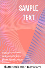 Modern abstract background. Modern abstract cover from vector abstract lines.  Geometric future template for flyer, poster, brochure and invitation.