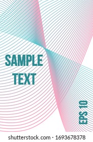 Modern abstract background. Modern abstract cover from vector abstract lines.  The future template for decorating the background of albums, business brochures, banner, poster.